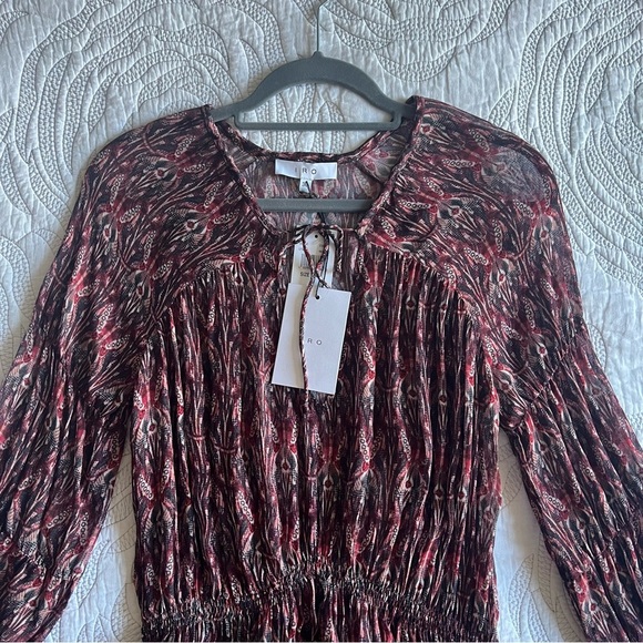 NWT - IRO - Lyz Dress - Navy / Red - Picture 8 of 16